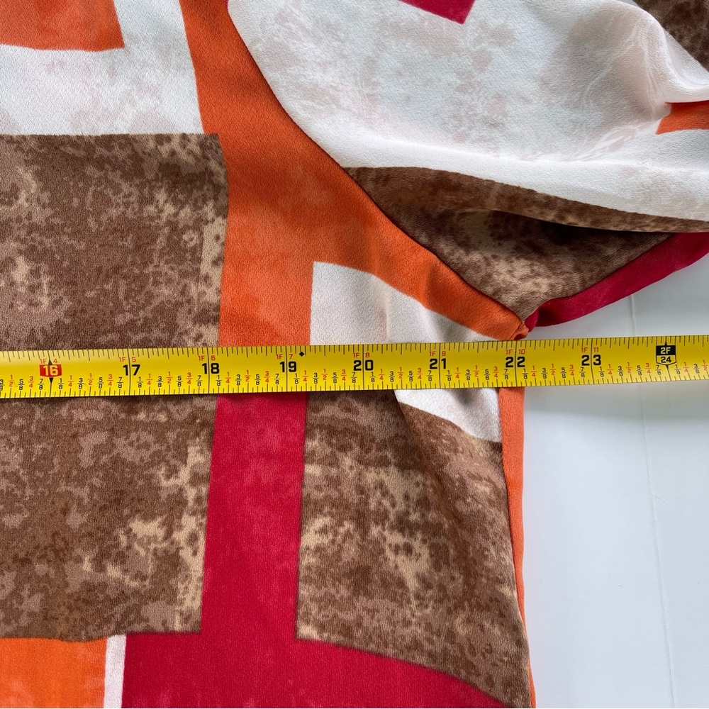 Chico's Multi Colored Geometric Button Down Shirt… - image 7